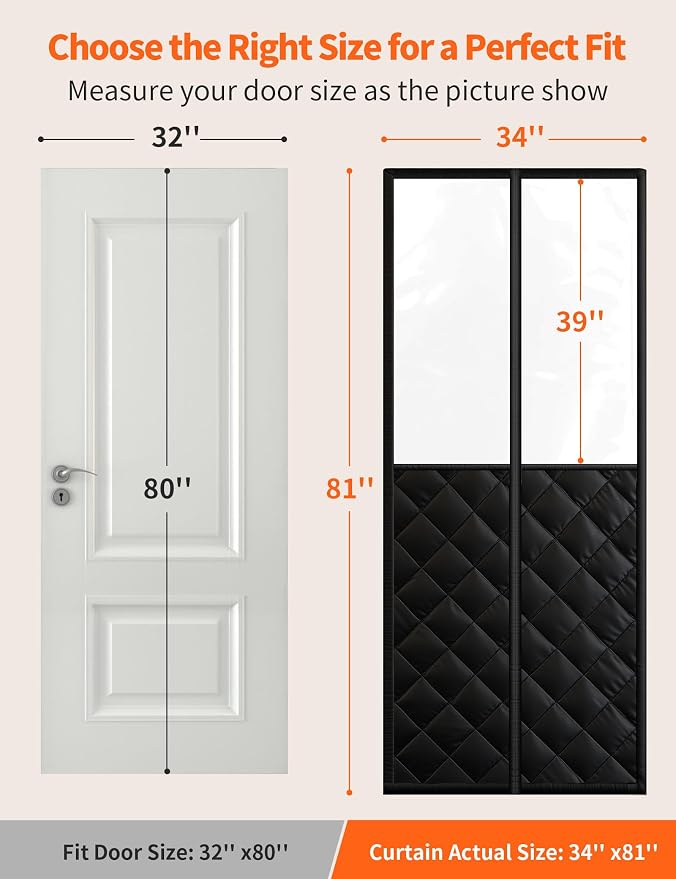 Magnetic Thermal Insulated Door Curtain - Image 2