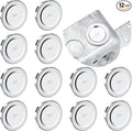 Yaocom 12 Pcs Knockout Seal Electrical Box 3/4 Inch Knockout Plugs Round Steel by Yaocom