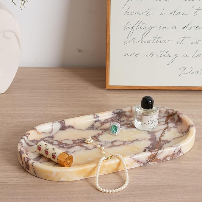 Natural Marble Tray for Decor, Marble Vanity Tray for Perfume, Stone Decorative - Image 5