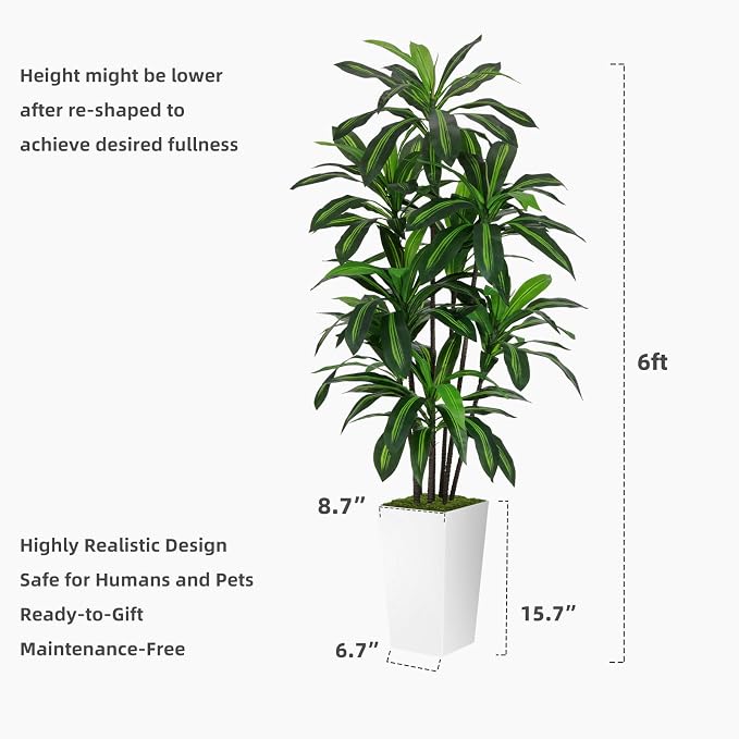 Artificial Dracaena Tree 6FT - Image 6