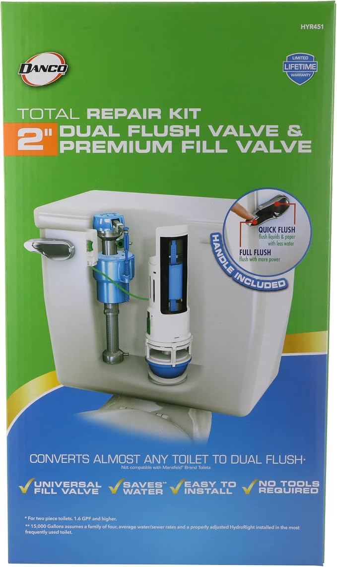 Danco HYR451T HyrdroRight Universal Water-Saving Toilet Repair Kit - Image 7