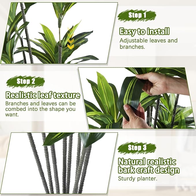 Dracaena Artificial Plant Indoor 5FT - Image 5