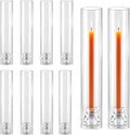 Glass Hurricane Candle Holders 10 Pack 12.6" Open Ended Candlestick Tubes | by Novyxis