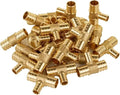 25PC EFIELD Barb Pex 3/4" x 3/4" x 1/2" Reducing Tee Brass Crimp Fittings | by EFIELDPEXTUBING