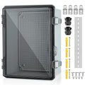 IP67 ABS Outdoor Electrical Box Waterproof 16.1''×12.2''×7.1'' | Weatherproof by JOISYOYA