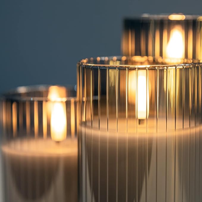 Gray Flickering Flameless Candles - Image 9