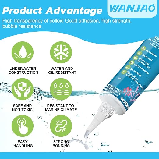 120ML Aquarium Safe Silicone, Strong Adhesion - Image 2