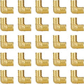 25-Pack 3/4" PEX 90 Degree Elbow, PEX Fittings 3/4 Inch Elbow | Brass, Crimp by SUNGATOR
