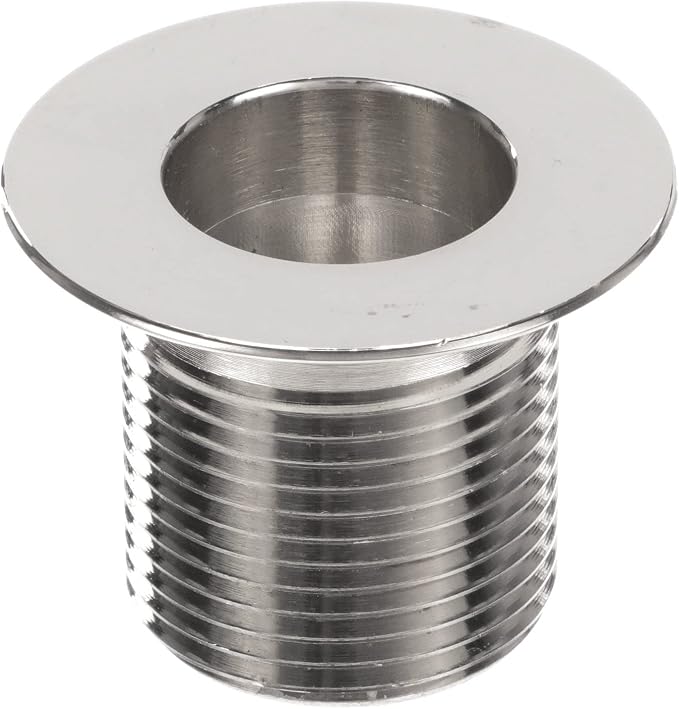 OCS Parts Nickel-Plated Brass Sink Drain | 1" NPS | 1.5" Length - Image 2