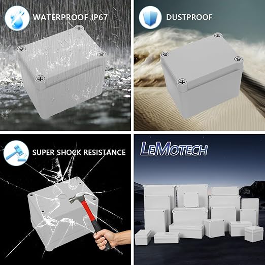 Junction Box IP67 Waterproof Dustproof ABS Plastic Project Box - Image 8