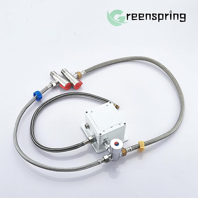 Hot & Cold Water Mixing, Thermostatic Mixer Valve | Solid Brass, Water Mixing - Image 5