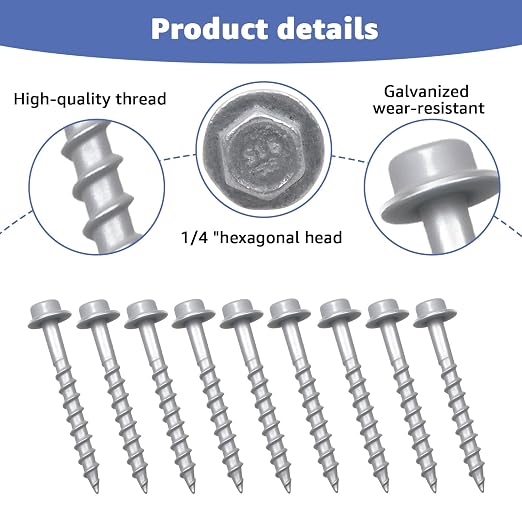 Connector Screws #9 x 1-1/2"Structural Screws/Joist Hanger Screws | - Image 6
