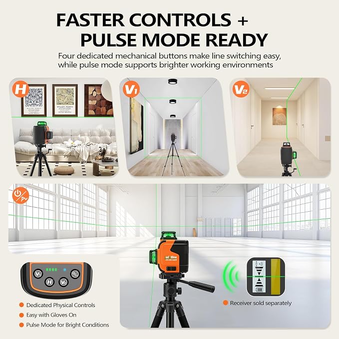 360° Lasers Level Self Leveling laser levels Professional tools | 3x360° laser - Image 8