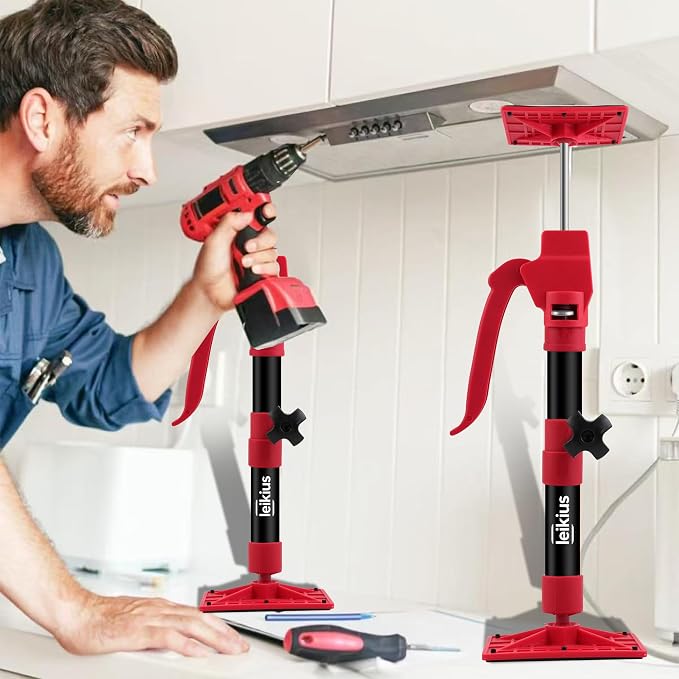 2PK Steel Cabinet Jacks for Installing Cabinets, Adjustable 3rd Hand Quick - Image 7