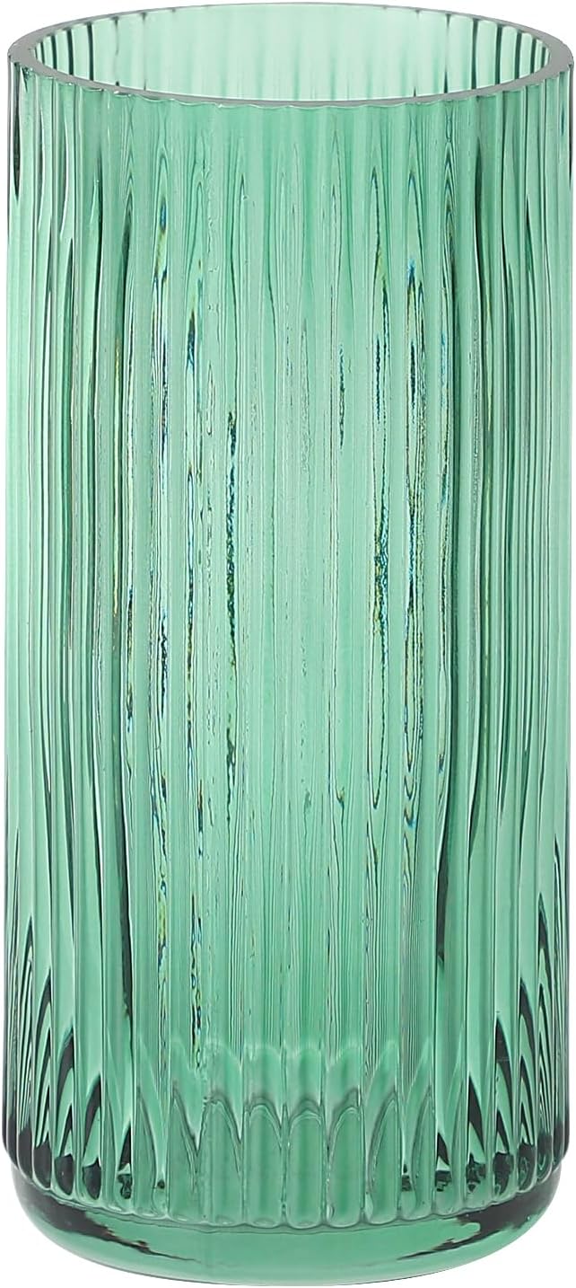 Ribbed Glass Vase, Flower Vases by MARTAGE
