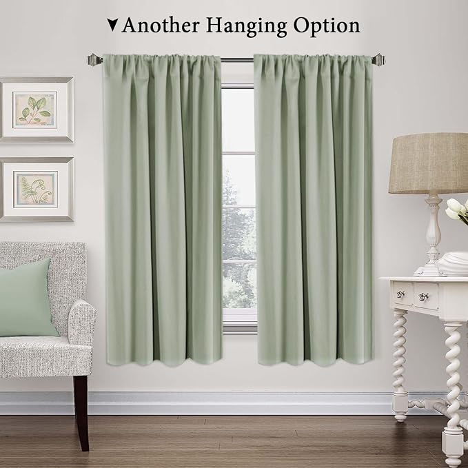 H.VERSAILTEX Solid Blackout Curtain Energy Efficient Tie Up Shades Rod Pocket - Image 4