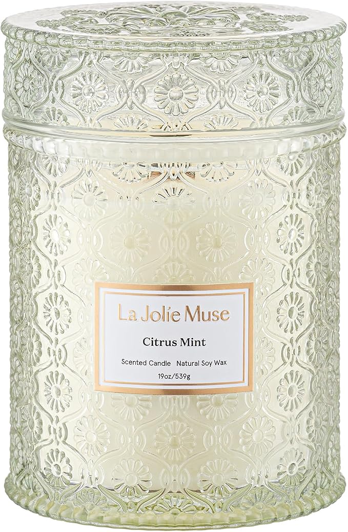 LA JOLIE MUSE Citrus Mint Scented Candle by LaJol%C3%ADeMuse