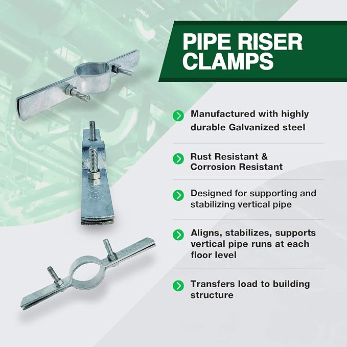 Highcraft DMST-H014 Riser Clamp; Vertical Pipe Hanger - Image 3