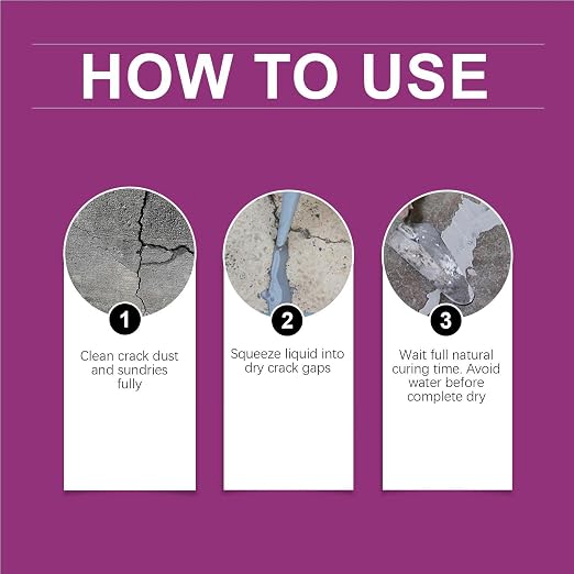 Concrete Crack Fillers Outdoor 100g Self Leveling Repair Gel Agent | Concrete - Image 4