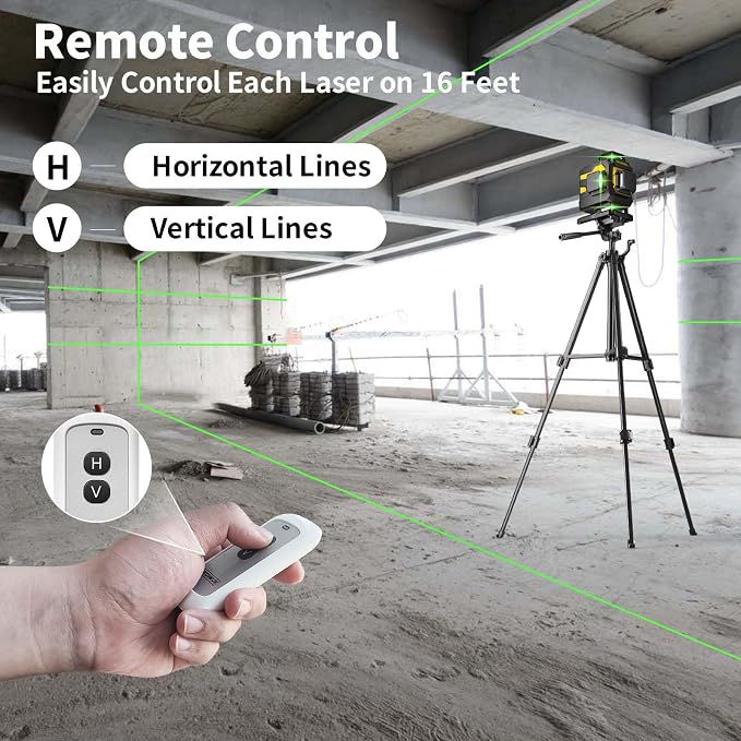 4x360° Laser Level Pro Kit, Self-leveling Tool - Image 3