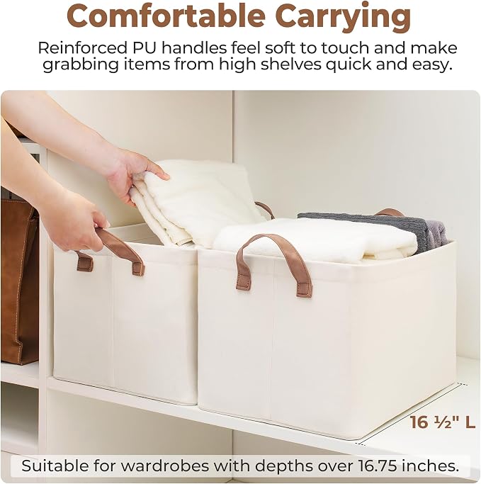 StorageWorks Storage Basket for Shelves, Storage Bins, - Image 8