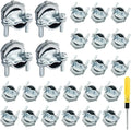 25 Pcs 1/2 Inch Clamp Type Cable Connectors, by Kyuionty