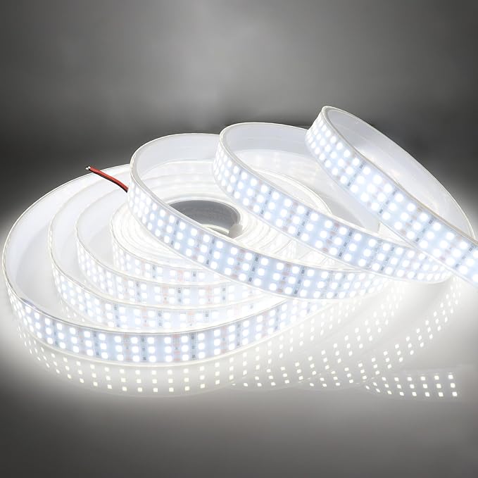 16.4Ft Triple Row LED Strip Lights, Daylight White 6000K DC12V IP67 | Super - Image 2