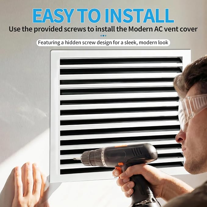 24x24 Modern AC Vent Cover, Decorative Air Vent Register Grille - Image 4