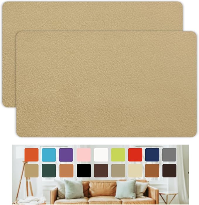 Self Adhesive Leather Repair Patch, Khaki Vinyl Repair Patch Kit by Unknown