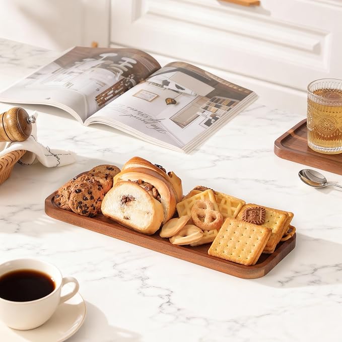 Acacia Wood Serving Platters and Trays - Image 5