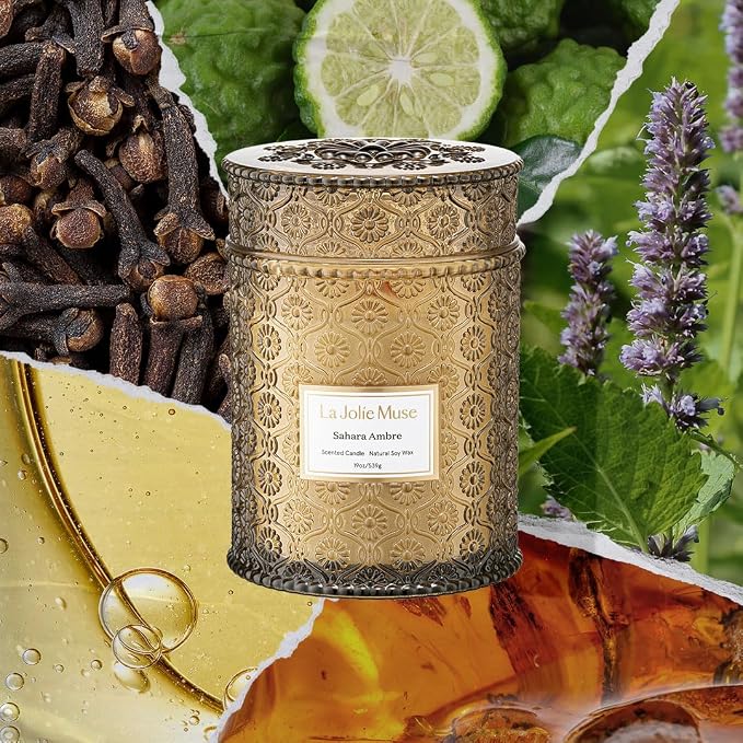 LA JOLIE MUSE Sahara Amber Scented Candles - Image 2