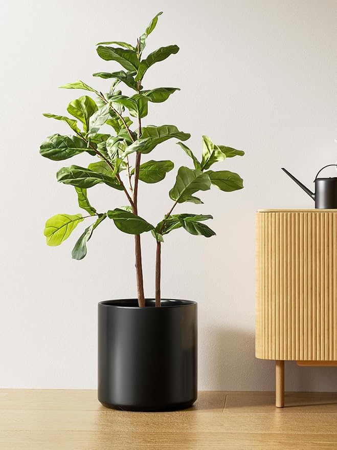 LE TAUCI 12 Inch Pot for Plants, Ceramic Planters for Indoor Plants, - Image 5