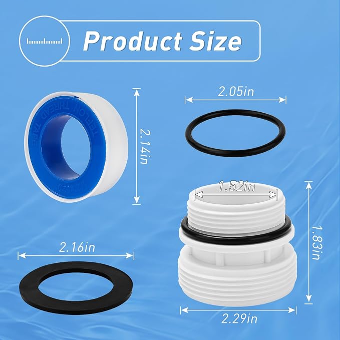 4560 40mm to 1 1/2 Inch Conversion Kit Pool Hose Adapter Conversion | Compatible - Image 2