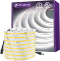 HitLights COB LED Strip Lights Cool White 5000K, 16.4ft 24V Tape, UL Listed | by HitLights