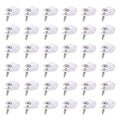 Swpeet 60 Pack White 5/16 Inch Nylon Plastic R-Type Cable Clips Clamp Kit by Swpeet