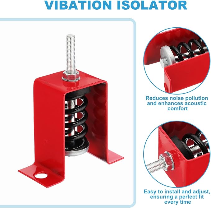 PATIKIL Ceiling Spring Vibration Isolator Hangers, 4 Pack 353lbs Mechanical - Image 3