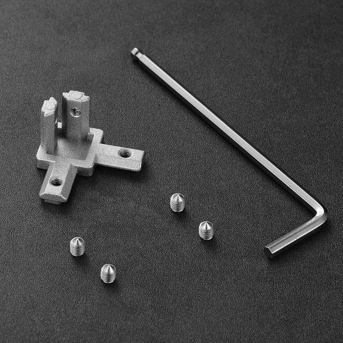 8Sets 3-Way End Corner Bracket Solid Connectors - Image 3