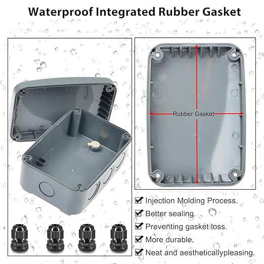 Outdoor Junction Box IP66 Weatherproof Electrical Project PVC/ABS Boxes | - Image 5