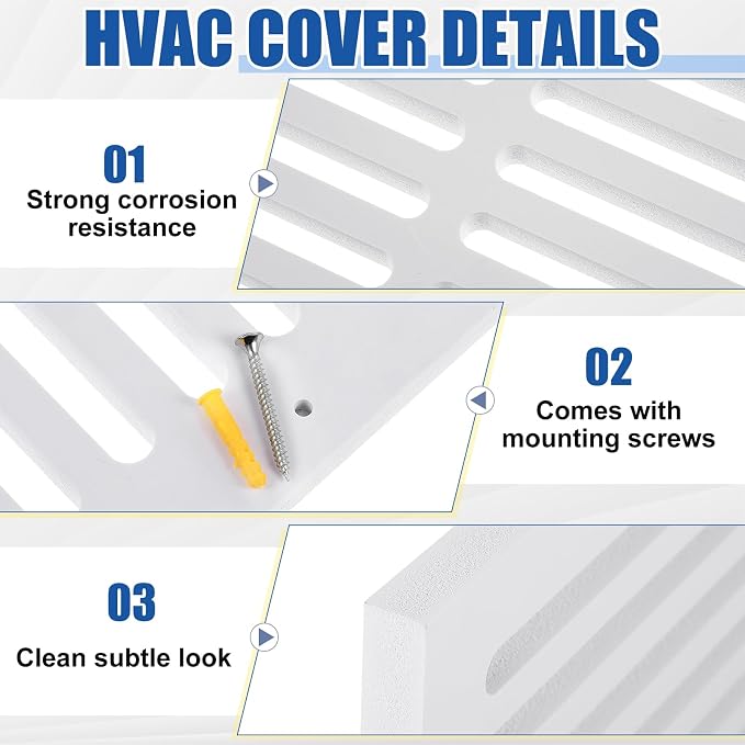 Leinuosen 4 Pcs 26 x 8 Inch Air Return Vent Cover Fit - Image 3