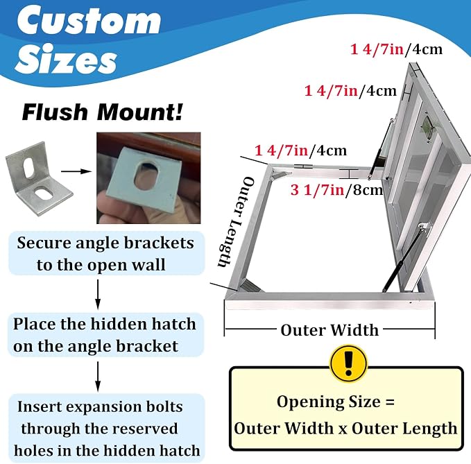 Flush-Mounted Stainless Steel Access Hatch - Image 3