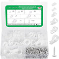300 Pcs White R-Type Cable Clips, by LuKaiSen