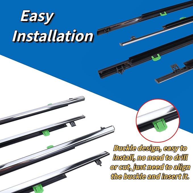 Weatherstrip Window Moulding Trim Seal Belt - Image 5