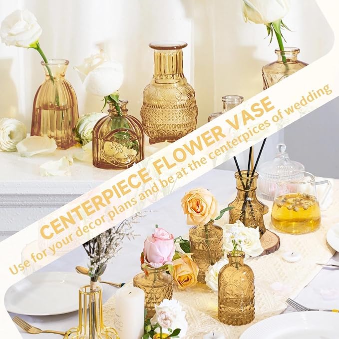Mini Bud Vases As Wedding Centerpieces - Image 5
