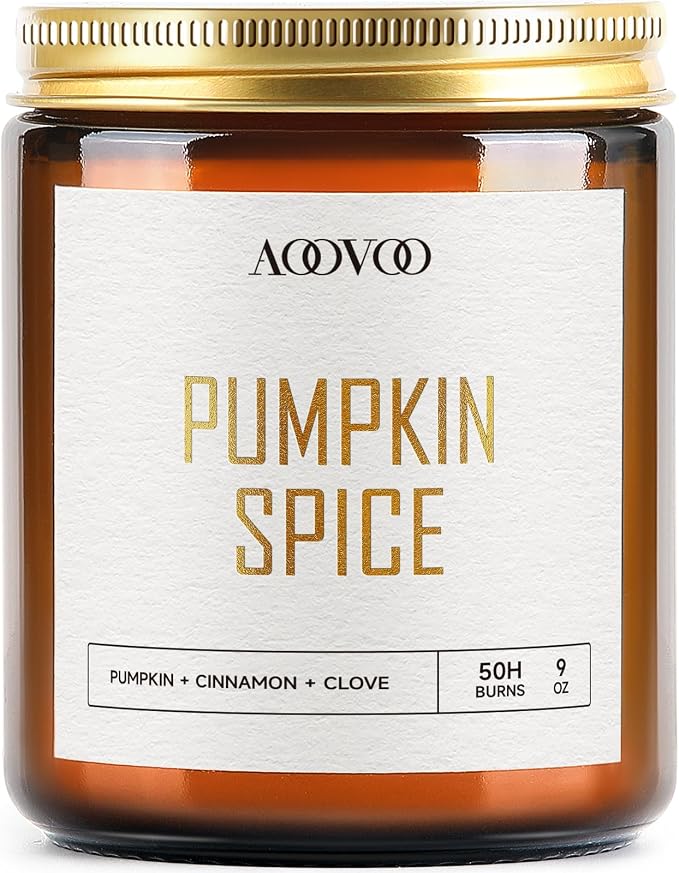 AOOVOO Pumpkin Spice Candles - 9 oz Scented Candles by AOOVOO