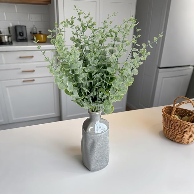 20pcs Eucalyptus Stems Artificial Eucalyptus Leaves Stems Artificial Fake - Image 4