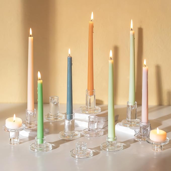Glasseam Taper Candle Holders Bulk, Votive Candle, Wedding Table, Christmas by Glasseam