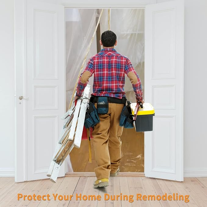 Magnetic Zippered Dust Barrier Door Cover - Image 4