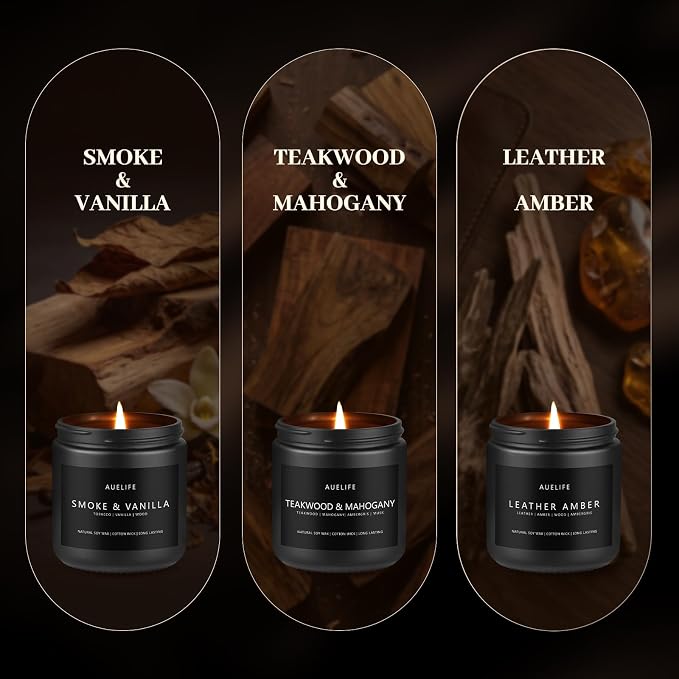 6 Pack Scented Candles for Home, 3.5oz Natural Soy Wax Candles Gift Set - Image 9