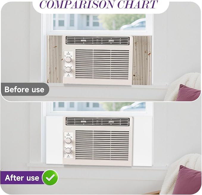 Window Air Conditioner Insulated Foam Panels, Air Conditioner Window Seal Kit - Image 3