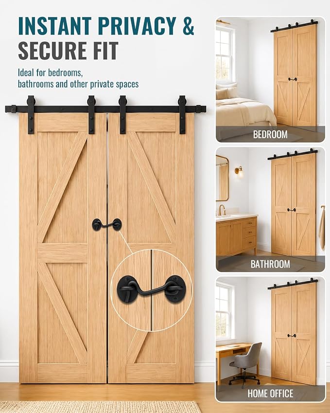 Sliding Barn Door Lock Gate Latch Hook and Eye Latch Screen Door Hardware | 1 - Image 3